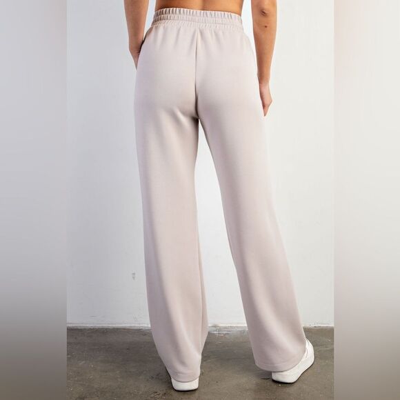 Rae Mode Modal Poly Span Straight Lounge Pants w/ Pockets Mocha size Small nwt - Picture 3 of 5